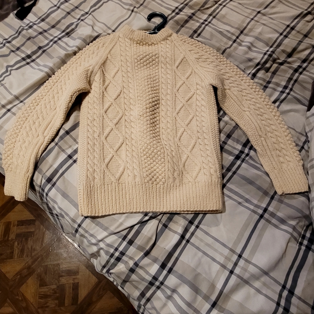 VINTAGE Kennedy of Ardara 100% wool fisherman sweater